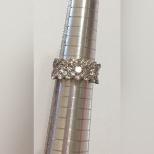 Gorgeous Ring! 925 Sterling Silver With Cubic Zirconia Stones Band Size 8